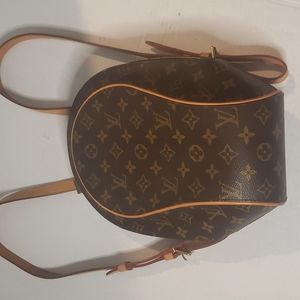 Louis Vuitton Ellipse Sac A Dos Leather Brown Monogram Canvas Backpack